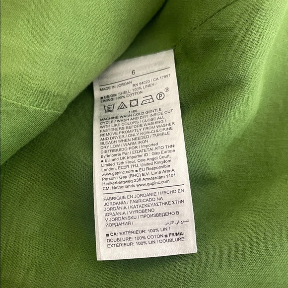 Banana Republic Linen Button-Front Vest, Size 4 - Picture 10 of 11